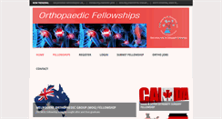 Desktop Screenshot of orthopaedicfellowships.net