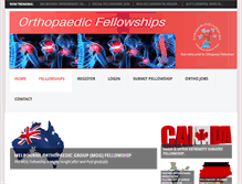 Tablet Screenshot of orthopaedicfellowships.net